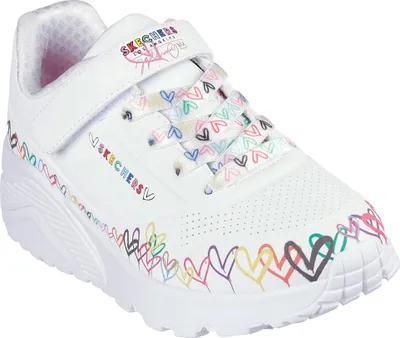Produktbild von Skechers Uno Lite Heart Craze Turnschuhe Ohne Schnürsenkel Weiß EU 33 1/2 Mädchen Weiß EU 33 1/2