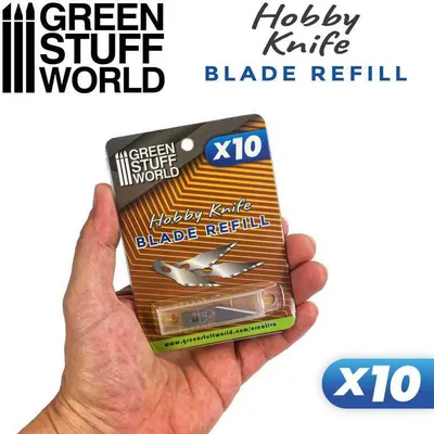 Produktbild von Green Stuff World GSW1334 - 10x Hobby Knife Blade Refill - Neu