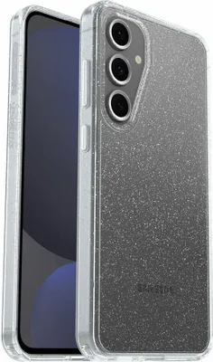 Produktbild von OtterBox Symmetry Series Clear Hülle für Samsung Galaxy S24 FE Smartphone - Stardust (Glitter transparent) - Sturzsicher - Polycarbonat (PC), Plastik, Thermoplastisches Elastomer