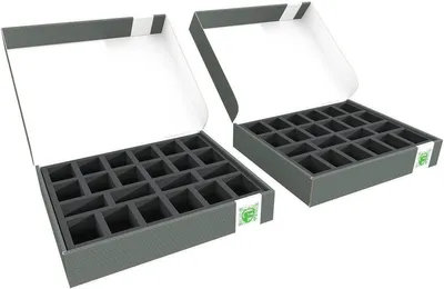Image de 2 boîtes de rangement FSLB055 avec mousse pour 44 figurines Star Wars