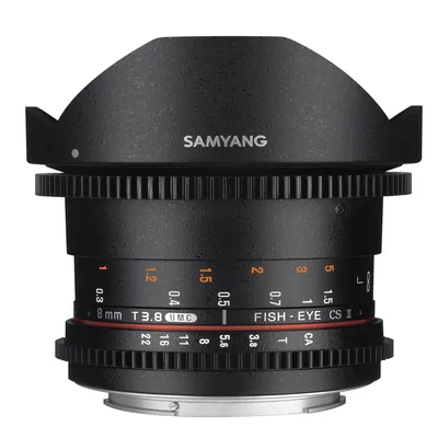 Zdjęcie produktu dla Obiektyw Samyang 8mm VDSLR II T3.8 Fish-eye CS II do Canon