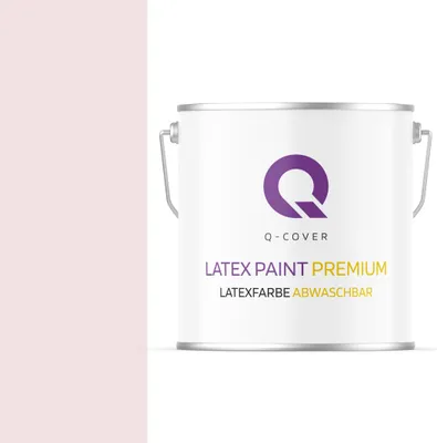 Produktbild von Latexfarbe Abwaschbar |Weiß-Rosa 5 L | Innenfarbe | Wandfarbe | Deckenfarbe Klasse 2 Mattfarbe Für Allergiker Scheuerfest Geruchlos Frei
