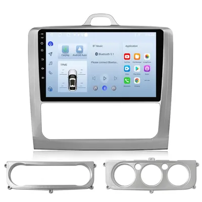 Immagine prodotto di Autoradio Android da 9'' con 128 GB per Ford Focus 2 2004-2011 CarPlay Android Auto Navigatore Bluetooth DAB+ SWC