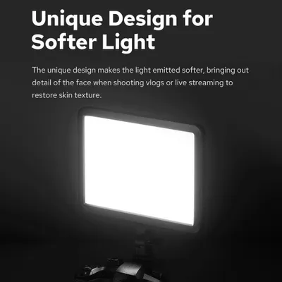 Productafbeelding van Godox LDP8Bi LED-videolamp, fotografiepaneel, 10W, kleurtemperatuur: 2800K–6500K, dubbele kleurtemperatuur, dimbaar, 33 speciale lichteffecten, twee voedingsmogelijkheden
