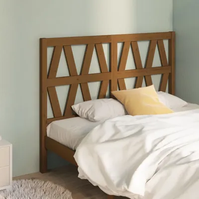 Produktbild von vidaXL Kopfteil Honigbraun 126x4x100 cm Massivholz Kiefer - Kopfteil - Kopfteile - Bettkopfteil - Holzkopfteil