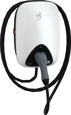 Produktbild von Schneider Electric -Wallbox 11KW EVlink Home, T2 Steckdose, Ladesäule Elektroauto zum sicheren Laden im Heimbereich, EVH4S11NC