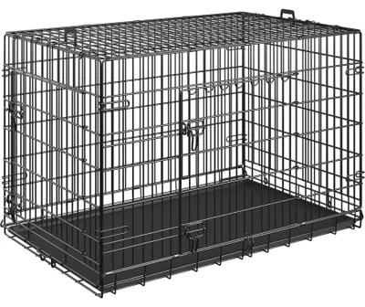 Produktbild von tectake® Hundekäfig-Gitterbox Luna klappbar, mit 2 Tragegriffen abgerundete Ecken