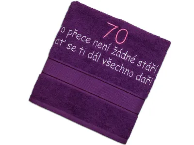 Obrázek produktu pro Osuška k 70-tce pro ženu