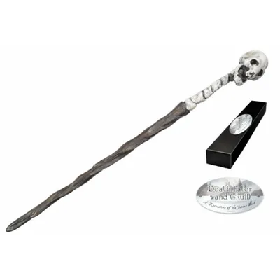 Zdjęcie produktu dla Harry Potter - Czarny Mag (symbol czaszki), różdżka