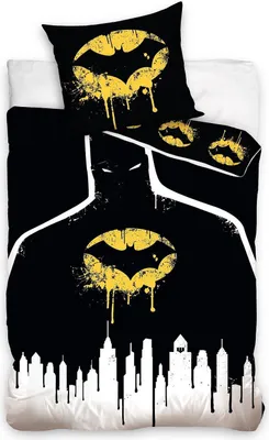 Produktbild von Batman DC Comics Bettwäsche Set Wende-Motiv 135x200cm + 80x80cm