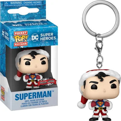 Produktbild von DC Super Heroes - Superman Holiday Special Edition - Schlüsselanhänger Funko Pocket POP! Keychain
