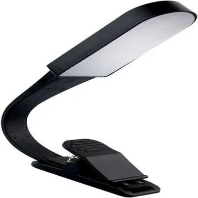Produktbild von Dimmbare Touch-LED-Leselampe mit Klemme, USB-aufladbar, warmweißes Licht, flexibler Schwanenhals, Schreibtisch- und Nachttischlampe zum Lesen und Arbeiten