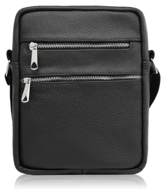 Produktbild von Herren Lederbeutel Umhängetasche schwarz Abruzzo ABR-05
