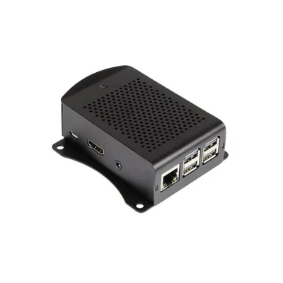 Imagen del producto de Carcasa de aluminio para Raspberry Pi 4 B (negra, para Raspberry Pi 4 B)