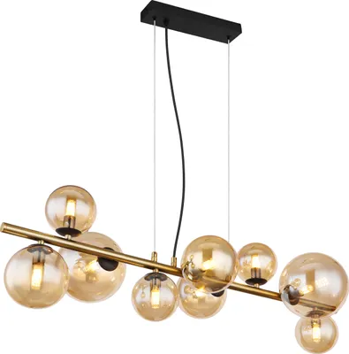 Produktbild von Globo Lighting Hängeleuchte Metall schwarz matt, 9x G9 LED