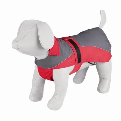 Image de Trixie Imperméable Lorient XS : 30 cm, rouge/gris