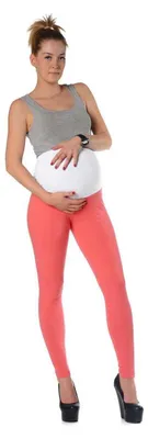 Produktbild von Umstandsleggings Leggings mit Taschen Baumwolle; Koralle 3XL/46