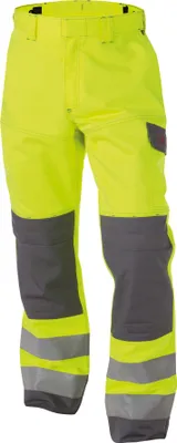 Produktbild von DASSY® Manchester Multinorm Warnschutzhose mit Kniepolstertaschen NEONGELB/GRAFITGRAU Gr.56 Länge: PLUS