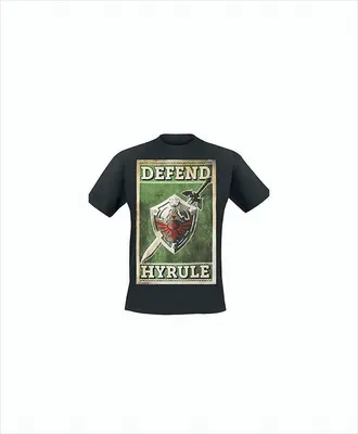 Produktbild von Bioworld Zelda T-Shirt Herren Propaganda Schwert & Schild M Schwarz