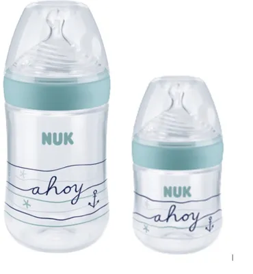 Produktbild von NUK Nature Sense PP Babyflasche set 150ml+260ml mit silikon sauger Limited Edition Beach