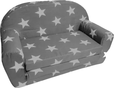 Produktbild von Kindersofa klappbar hellgrau Kindercouch Kinderzimmermöbel Spielsofa Sofa Couch