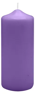Produktbild von Spitzkopf Stumpen Kerzen Lila 25 x Ø 6 cm, 8 Stück