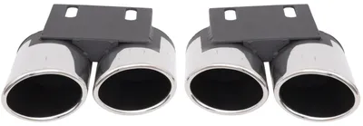 Image de DIEDERICHS 4103301 Enjoliveur d'échappement en acier chromé pour AUDI A3 Sportback (8VA, 8VF), A3 Berline (8VS, 8VM), A3 Sportback (8YA) et A3 Cabriolet