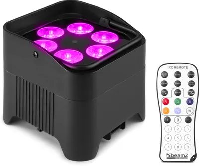 Produktbild von BeamZ BBP96SB Uplight Par, Disco-Stroboskop, Schwarz, IP20, Tasten, LED, 6 Lampen