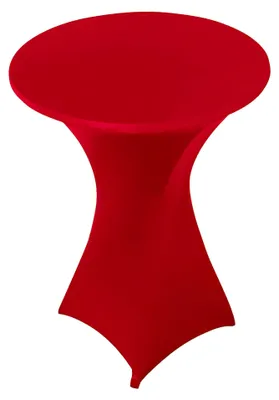 Produktbild von Stehtischhusse Stretch | Hussen/Topper für Stehtische Ø 80cm Rot