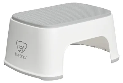 Produktbild von BabyBjörn Tritthocker Weiß / Grau