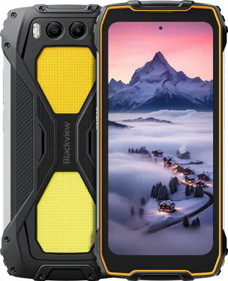 Immagine prodotto di Blackview BV7300 Rugged Outdoor Smartphone (Giallo) - 18 GB RAM (6 + 12) + 256 GB Speicher, 15000 mAh Akku, Dual 800 LM Campinglicht, 6,67″ 90 Hz Display, Android 14, IP68/IP69K, 50 MP + 20 MP Nachtsichtkamera, NFC, 45 W Schnellladung