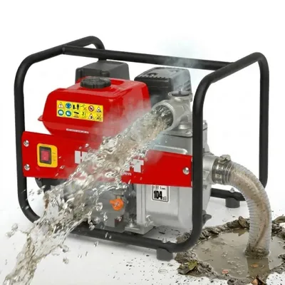 Produktbild von HECHT 3635 Schmutzwasser Pumpe Benzin | 38000 l/h | 2" | 7 m Saughöhe | 32 m Förderhöhe
