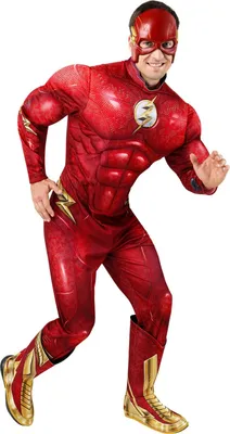 Imagen del producto de Flash - Disfraz - Para hombre BN5857 (Talla S) (Rojo/Dorado)