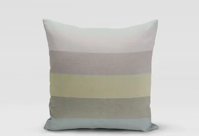 Produktbild von SCHÖNER LEBEN. Kissenhülle Streifen 9,5cm grau mint petrol grün Größe 80x80cm (HxB) 80x80cm (HxB) Größe