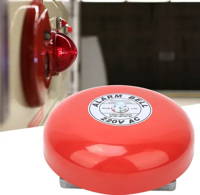 Produktbild von CB-6B Feueralarmglocke 150mm 95dB Rot Industriegebäude Aufzug Alarmglocke AC220V 60mA