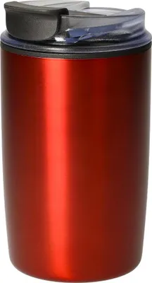 Produktbild von Kaffeebecher 'Arabica' 300 ml - doppelwandiger Kaffeebecher to go aus Edelstahl und Kunststoff - rot