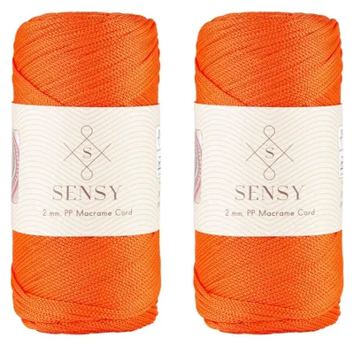 Productafbeelding van Solidchoice - Premium 2 mm Macrame Garen 230 m Oranje