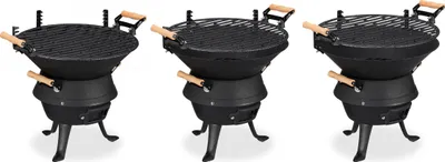 Immagine prodotto di relaxdays Botte da barbecue a carbone 45,0 x 36,0 x 40,0 cm