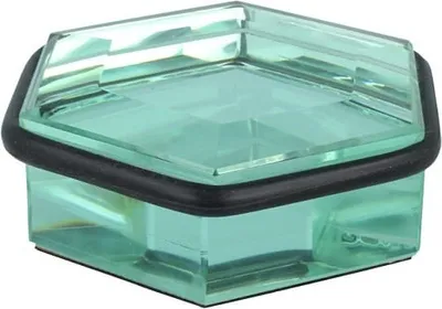 Produktbild von Bodentürstopper Glasstopper Türpuffer Wandstopper Glas eckig Rutschhemmender Gummi