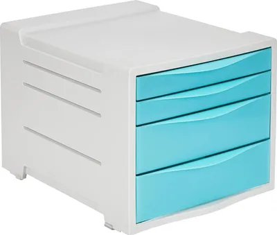 Obrázok produktu pre Esselte 626284 Zásuvková skrinka Esselte Colour'Ice, 4 zásuvky, modrá/svetlosivá