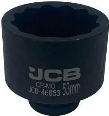 Immagine prodotto di JCB | Presa per avvitatore a impulsi, 3/4", 53 mm, (12 vie), presa per avvitatore a impulsi, presa elettrica, inserto per chiave a bussola
