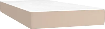 Image de Matelas de lit à ressorts ensachés fermeté moyenne Cappuccino 90x200x20 cm