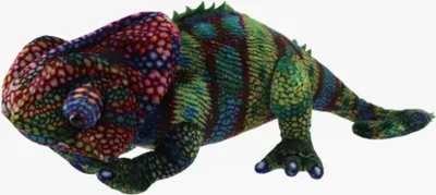 Produktbild von Kuscheltier Chamäleon 35 cm bunt Plüschchamäleon