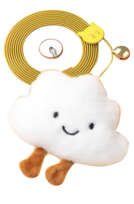 Produktbild von Katzenspielzeug, interaktiver Spaß, lindert Langeweile, hängendes Kätzchen mit Glocke für den Innenbereich, Zuhause, Wolken