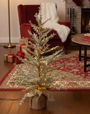 Produktbild von formano LED Deko-Tanne 95 cm 160 warmweißen Lichtern künstlicher Weihnachtsbaum