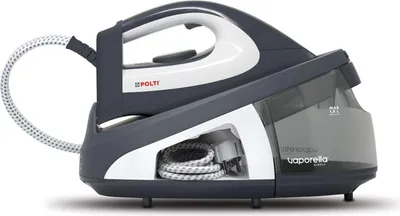 Produktbild von Polti Vaporella Simply VS10.12, 2200 W, Keramik-Bügelsohle, 6,5 bar, 1,5 l, 120 g/min, Schwarz, Grau, Weiß