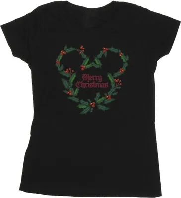 Produktbild von Disney - "Merry Holly" T-Shirt für Damen BI33551 (M) (Schwarz)