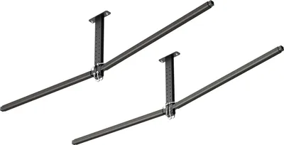Produktbild von SucceBuy Kajak-Aufbewahrungsregal für 2 Kajaks, Kanus, Surfbretter oder Paddleboards, Deckenhalterung zur Montage in der Garage, verstellbarer Kajakhalter mit einer Tragkraft von bis zu 113,4 kg