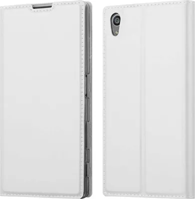 Obrázek produktu pro Cadorabo Pouzdro na mobilní telefon pro Sony Xperia Z5 Protective Case in Silver Cover Etui Book Case Booklet