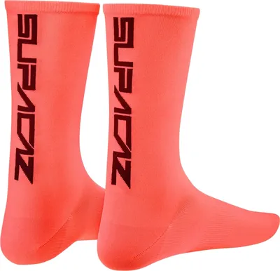 Produktbild von Supacaz Uni Socken Supasox Straight Up , Koralle, 43-47